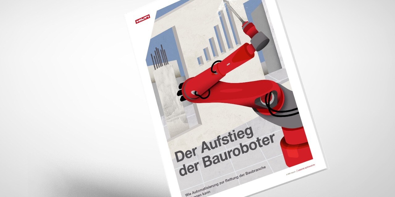 Win Whitepaper mit einem Roboterarm