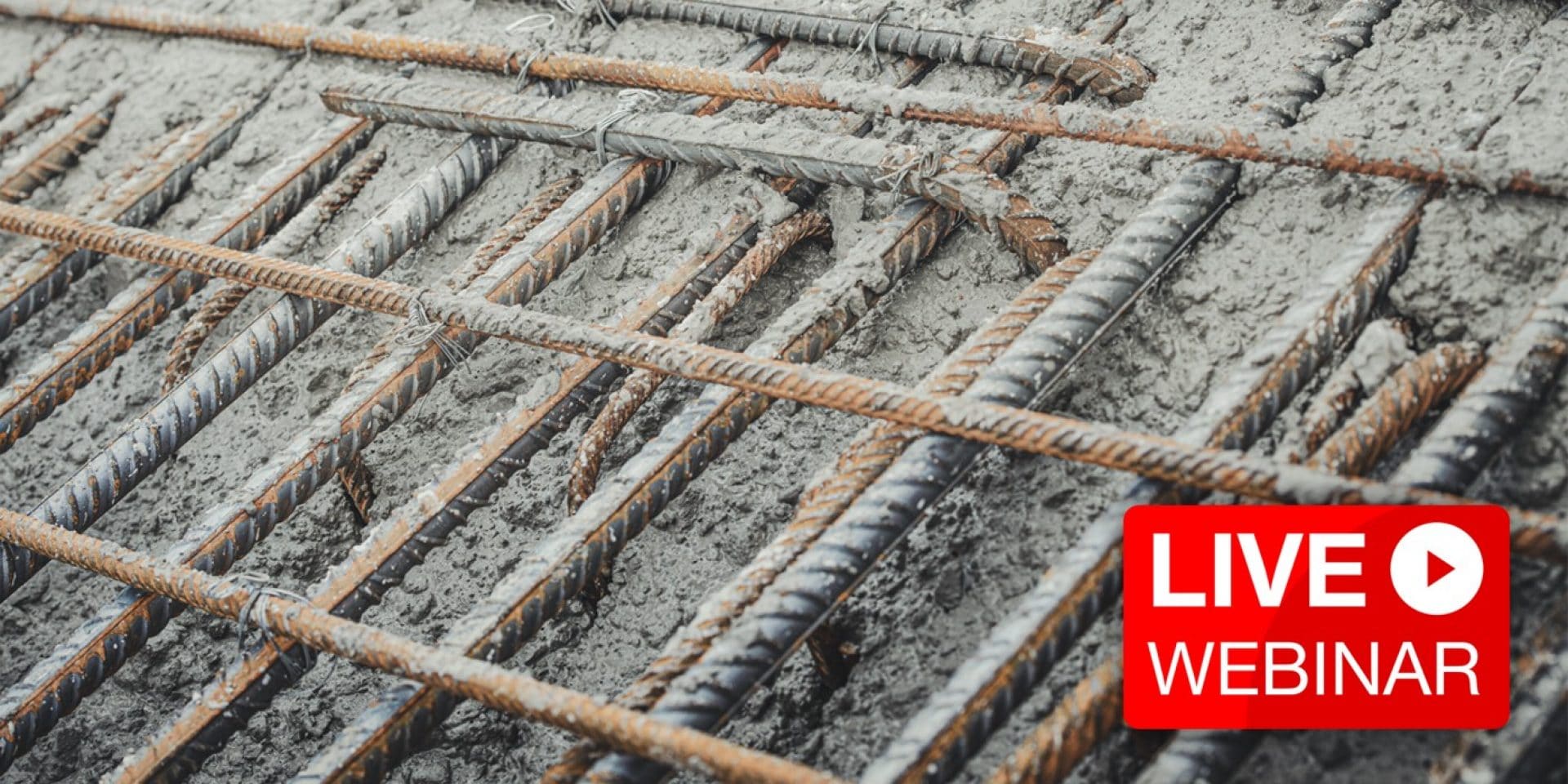 reinforced concrete with Hilti Webinar logo