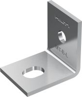 MT-B-L Grundplatte (leicht) für Profilschienen Grundplattenverbinder zur Verankerung leichter Profilschienenkonstruktionen in Beton oder Stahl