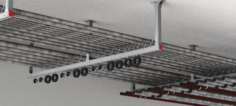 MT-90H OC Montageträger Montageträger für schwere Anwendungen zur Verwendung mit MT-TFB und MT-THB/MT-HL Komponenten im Aussenbereich Anwendungen 1